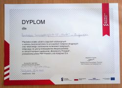 Dyplom dla placówki